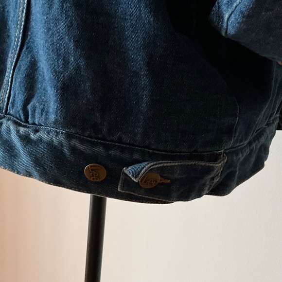 Men’s distressed Lee winter denim jeans jacket with sherpa lining - Picture 6 of 9